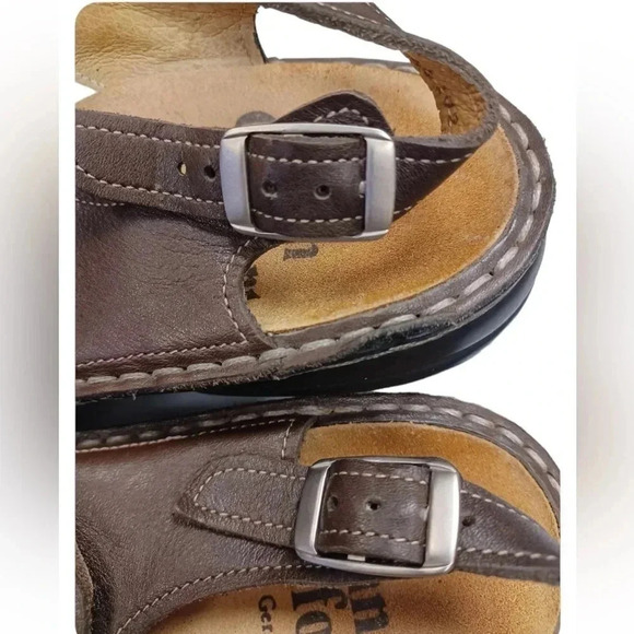 COPY -  Finn Comfort Germany Gomera Cognac Sandals Size 37 - Picture 5 of 7